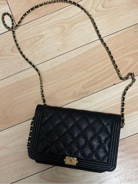 Black Chanel boy bag